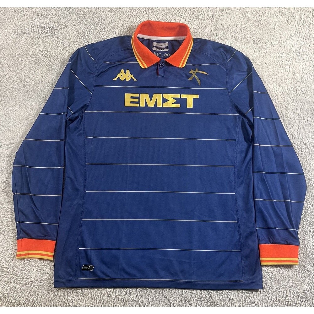 Kappa Athens Kallithea 23/24 AKFC ΕΜΣΤ Home Shirt Jersey Long Sleeve Size Large